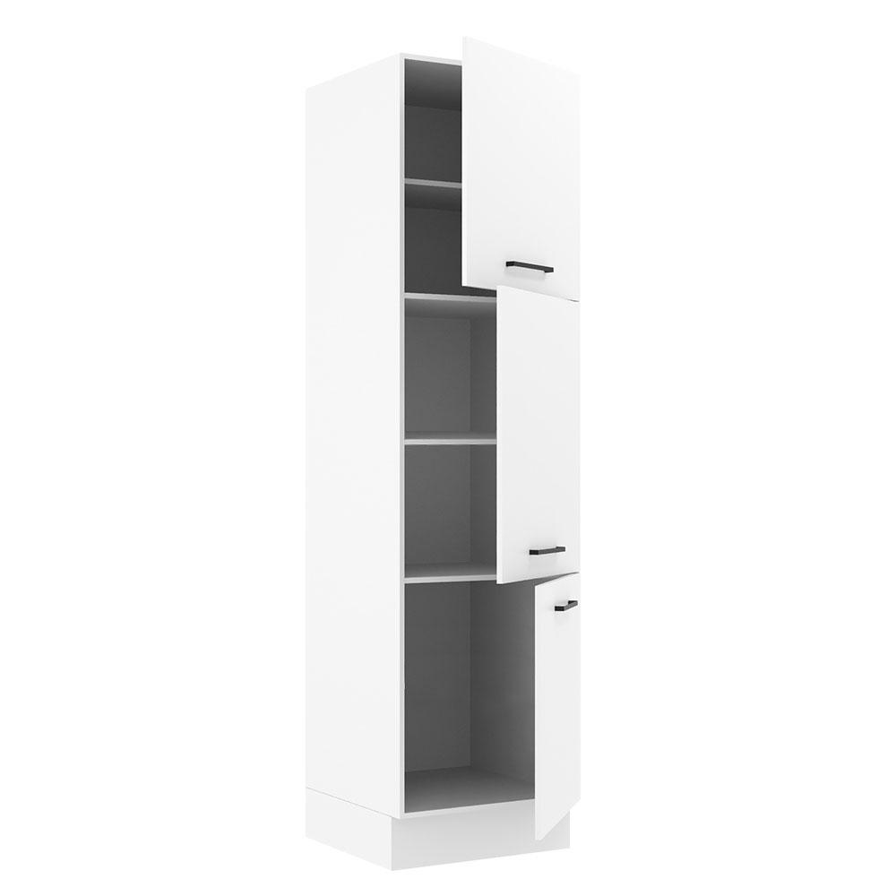 Paneleiro Armário de Cozinha 60 cm 3 Portas Branco Agata Madesa