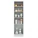 Paneleiro Armário de Cozinha 60 cm 3 Portas Branco/Cinza Agata Madesa