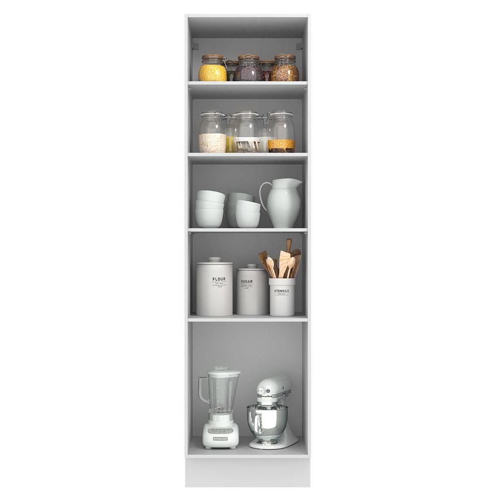 Paneleiro Armário de Cozinha 60 cm 3 Portas Branco/Crema Agata Madesa