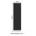 Paneleiro Armário de Cozinha 60 cm 3 Portas Branco/Preto Agata Madesa
