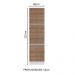 Paneleiro Armário de Cozinha 60 cm 3 Portas Branco/Rustic Glamy Madesa