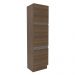 Paneleiro Armário de Cozinha 60 cm 3 Portas Rustic Glamy Madesa