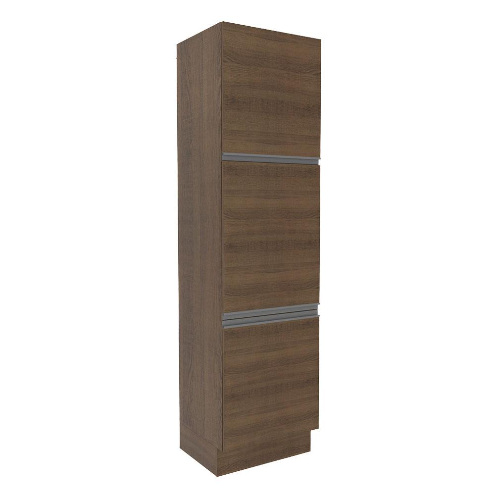 Paneleiro Armário de Cozinha 60 cm 3 Portas Rustic Glamy Madesa