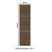 Paneleiro Armário de Cozinha 60 cm 3 Portas Rustic Glamy Madesa