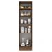 Paneleiro Armário de Cozinha 60 cm 3 Portas Rustic/Branco Agata Madesa