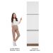 Paneleiro Armário de Cozinha 60 cm 3 Portas Rustic/Branco Glamy Madesa