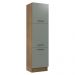 Paneleiro Armário de Cozinha 60 cm 3 Portas Rustic/Cinza Agata Madesa