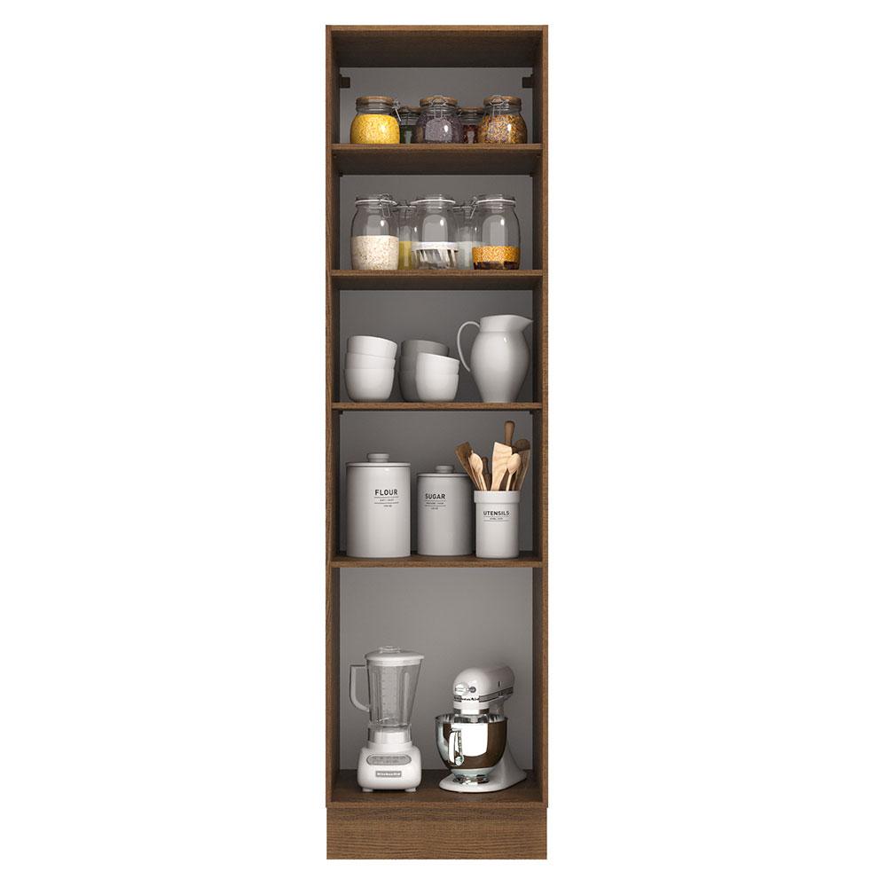 Paneleiro Armário de Cozinha 60 cm 3 Portas Rustic/Crema Agata Madesa