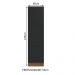 Paneleiro Armário de Cozinha 60 cm 3 Portas Rustic/Preto Agata Madesa