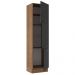 Paneleiro Armário de Cozinha 60 cm 3 Portas Rustic/Preto Agata Madesa