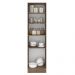 Paneleiro Armário de Cozinha 60 cm 3 Portas Rustic/Preto Glamy Madesa
