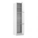 Paneleiro Madesa Lux 60 cm 3 Portas - Branco/Branco Veludo
