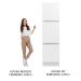 Paneleiro Madesa Lux 60 cm 3 Portas - Branco/Branco Veludo