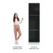 Paneleiro Madesa Lux 60 cm 3 Portas - Branco/Preto