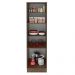 Paneleiro Madesa Lux 60 cm 3 Portas - Rustic/Preto
