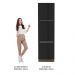 Paneleiro Madesa Lux 60 cm 3 Portas - Rustic/Preto