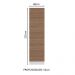 Paneleiro Madesa Stella 60 cm 3 Portas - Branco/Rustic