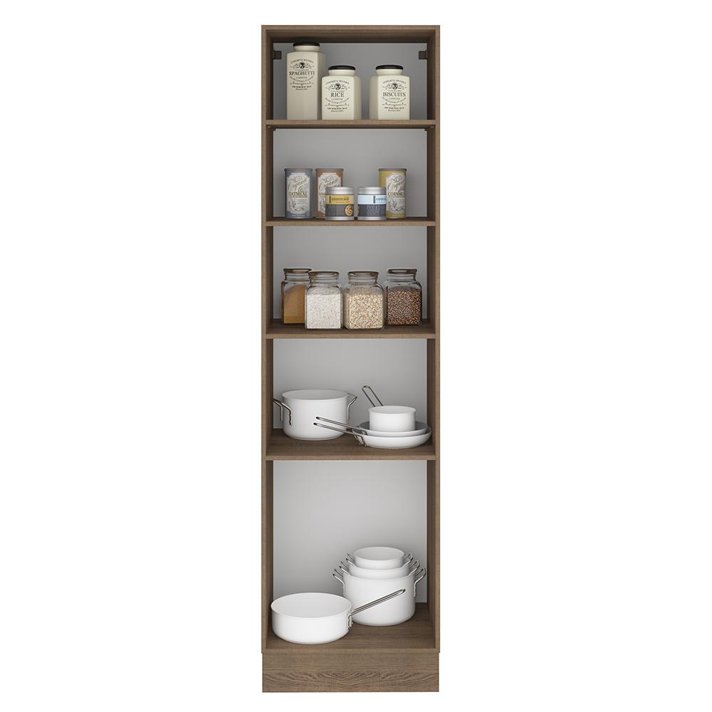 Paneleiro Madesa Stella 60 cm 3 Portas - Rustic/Branco