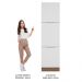 Paneleiro Madesa Stella 60 cm 3 Portas - Rustic/Branco