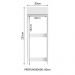 Porta Geladeira 1 Porta Basculante Branco Glamy Madesa
