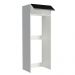 Porta Geladeira 1 Porta Basculante Branco/Preto Glamy Madesa