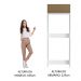 Porta Geladeira 1 Porta Basculante Branco/Rustic Glamy Madesa