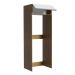 Porta Geladeira 1 Porta Basculante Rustic/Branco Glamy Madesa
