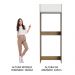 Porta Geladeira 1 Porta Basculante Rustic/Branco Glamy Madesa