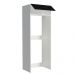 Porta Geladeira Armário de Cozinha 1 Porta Basculante Branco/Preto Agata Madesa