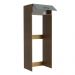 Porta Geladeira Armário de Cozinha 1 Porta Basculante Rustic/Cinza Agata Madesa