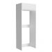 Porta-Geladeira Madesa Lux 1 Porta Basculante - Branco/Branco Veludo