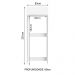 Porta-Geladeira Madesa Lux 1 Porta Basculante - Branco/Branco Veludo