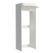 Porta-Geladeira Madesa Lux 1 Porta Basculante - Branco/Branco Veludo
