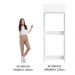 Porta-Geladeira Madesa Lux 1 Porta Basculante - Branco/Branco Veludo