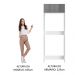 Porta Geladeira Madesa Lux 1 Porta Basculante - Branco/Cinza