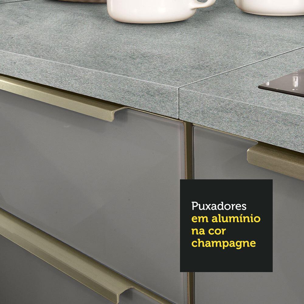 Porta Geladeira Madesa Lux 1 Porta Basculante - Branco/Cinza