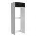 Porta Geladeira Madesa Lux 1 Porta Basculante - Branco/Preto