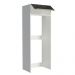 Porta Geladeira Madesa Lux 1 Porta Basculante - Branco/Preto