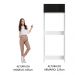 Porta Geladeira Madesa Lux 1 Porta Basculante - Branco/Preto