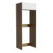 Porta-Geladeira Madesa Lux 1 Porta Basculante - Rustic/Branco Veludo