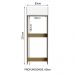 Porta-Geladeira Madesa Lux 1 Porta Basculante - Rustic/Branco Veludo