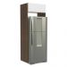 Porta-Geladeira Madesa Lux 1 Porta Basculante - Rustic/Branco Veludo