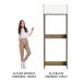 Porta-Geladeira Madesa Lux 1 Porta Basculante - Rustic/Branco Veludo