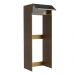 Porta Geladeira Madesa Lux 1 Porta Basculante - Rustic/Preto