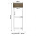 Porta Geladeira Madesa Stella 1 Porta Basculante - Branco/Rustic