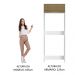 Porta Geladeira Madesa Stella 1 Porta Basculante - Branco/Rustic