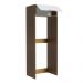 Porta Geladeira Madesa Stella 1 Porta Basculante - Rustic/Branco