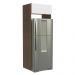 Porta Geladeira Madesa Stella 1 Porta Basculante - Rustic/Branco