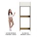 Porta Geladeira Madesa Stella 1 Porta Basculante - Rustic/Branco