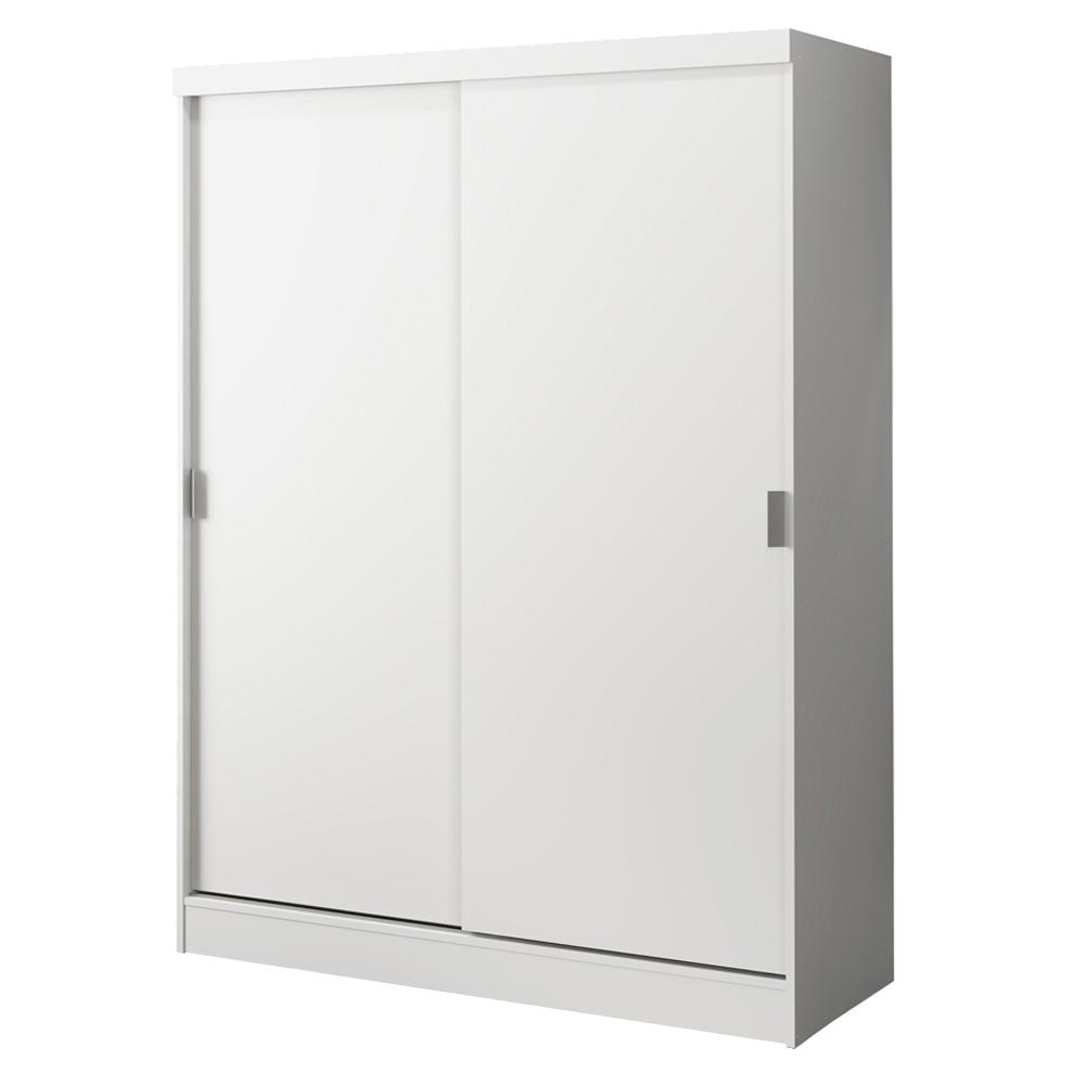 Quarto Completo com Guarda Roupa Luke e Cabeceira com 2 Mesas Laterais Madesa - Branco